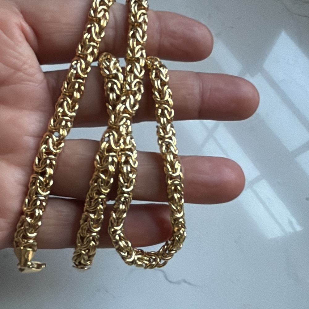 Gold Over Sterling Silver Necklace